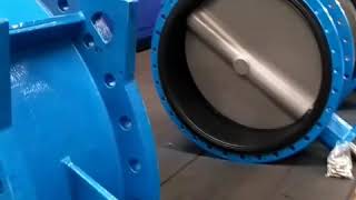 DN1400 & DN1200 double flanged butterfly valve made by TWS