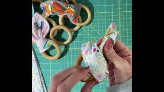 How to loop your Port & Starbird bunny ear teething ring