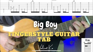 Big Boy (SZA) - Fingerstyle Guitar Tutorial Tabs + Chord | Reff