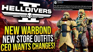 Helldivers 2 - New Warbond, 2 New Store Outfits, CEO Wants To Make Changes!
