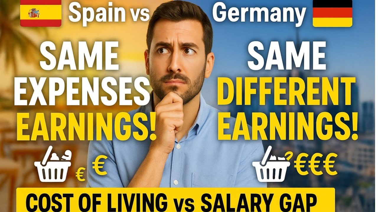 Living in Germany 🇩🇪 vs Spain🇪🇦 Same Expenses… But Big Differences in Income & Opportunities