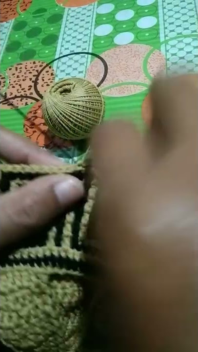 peci Rajut Mozaik handmade
