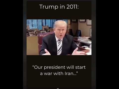 Trump in 2011 #Iran #war