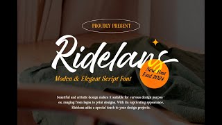 Ridelans Font Download