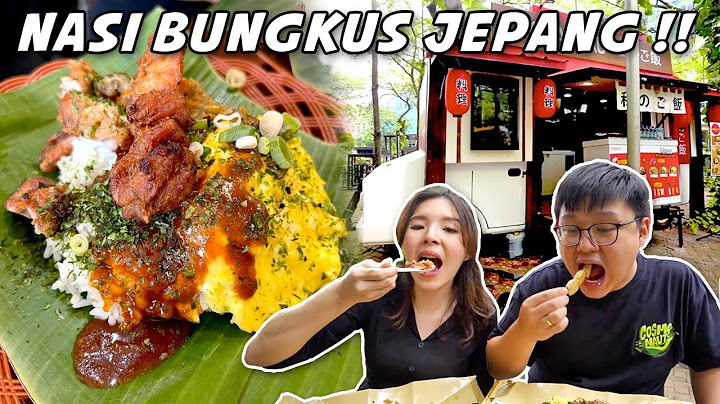 JUALAN NASI BUNGKUS WARTEG ALA JEPANG !! CUMA 15.000 PANTESAN RAME YG BELI !!