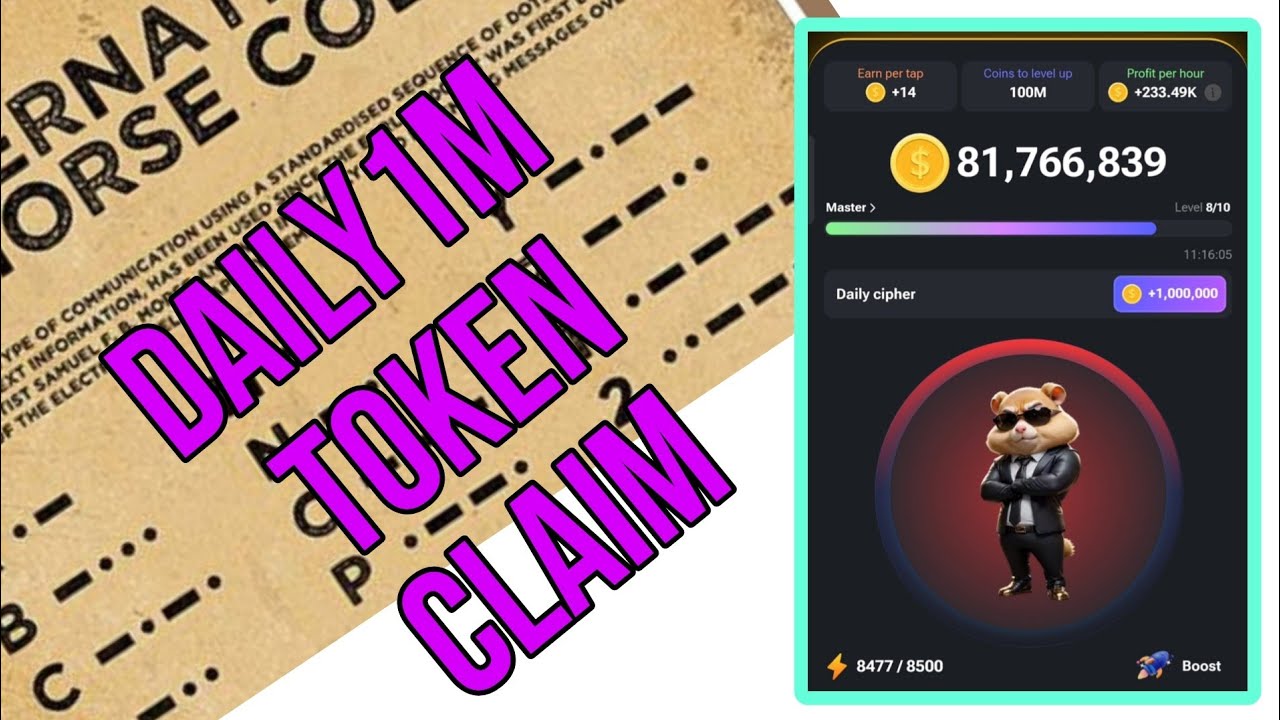 Hamster Kombat Daily 1M Token Secret Morse Code Tutorial YouTube hamster-kombat-daily-1m-token-secret-morse-code-tutorial-youtube