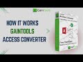 How to Convert Access Database to CSV, JSON, Excel & SQL | GainTools Access Converter How it Works