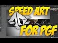 Speed art for play glitch fun  bannire by prkdesign