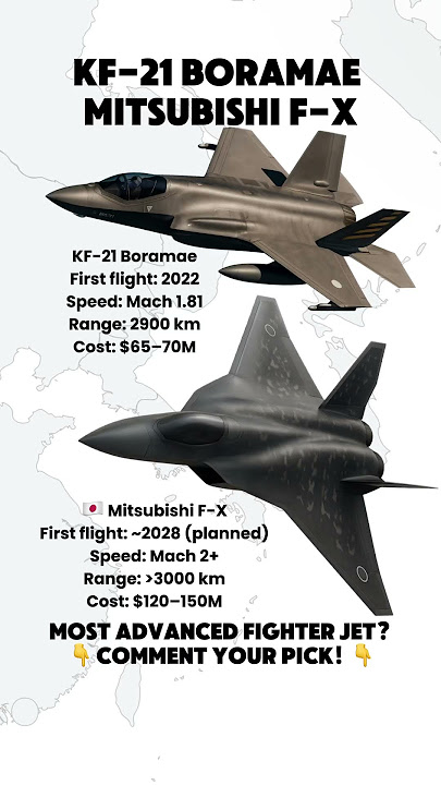 KF-21 Boramae vs Mitsubishi F-X | 5th Gen Fighters Compared π°π·π―π΅