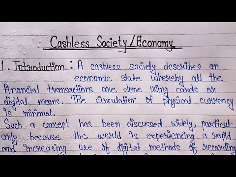 cashless society essay