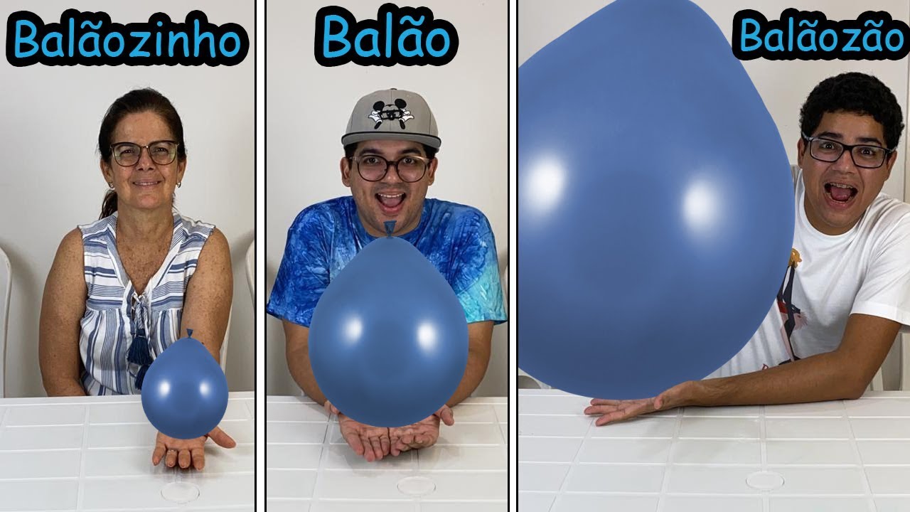 BALÃOZINHO SURPRESA vs BALÃO SURPRESA vs BALÃOZÃO SURPRESA! - Desafio