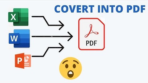 How to Convert Word, Excel, or Powerpoint Document File to PDF 😮|| Learn Easy