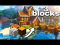 How to Build a House with 3 Basic Blocks (Tutorial) | Minecraft