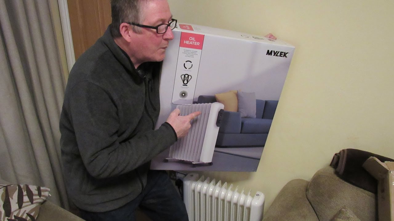 MYLEK Oil Filled Radiator Electric Heater, 3 Heat Settings u0026 Tip-Over  Switch Protection - Review - YouTube
