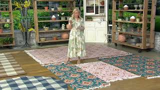 Bright Bazaar by Will Taylor Choice of Abstract Ikat Rug on QVC