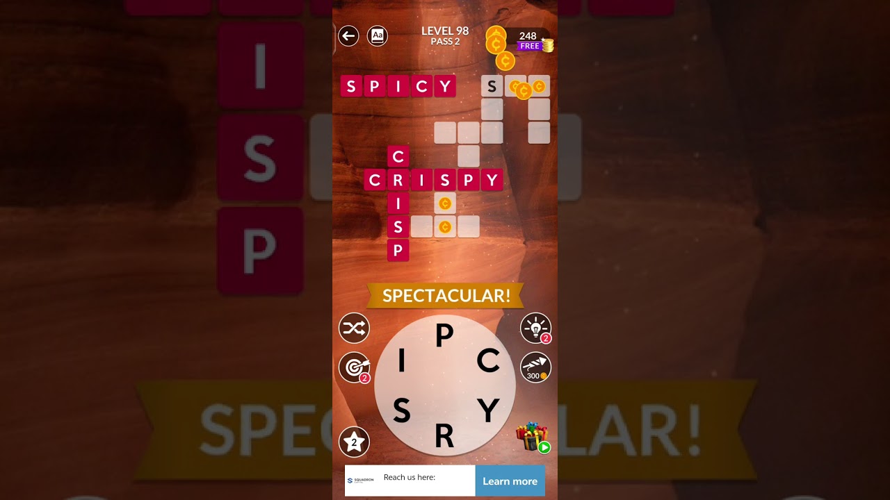 Wordscapes by PeopleFun Walkthrough Level 92-100