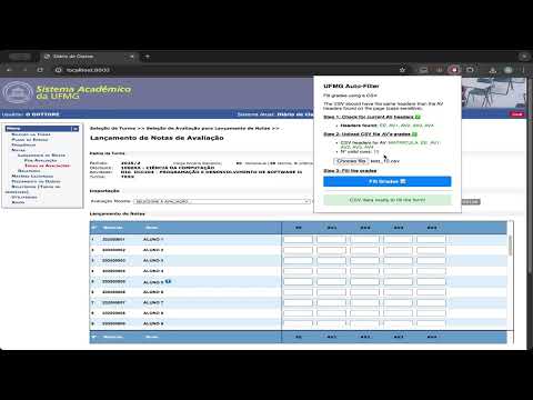 CSV Grade Filler - UFMG video preview 2