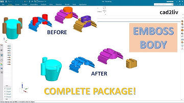NX Modeling | #Emboss Body | How to use Emboss Bodyin NX | #nxtutorials | NX CAD | Cad2liv