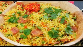 RIZ FRIT AU JAMBON    ILE DE LA REUNION