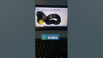 How to make a snake in Ms paint ||Ms paint में snake कैसे बनाएं|| #mspaint#shorts#trending#computer