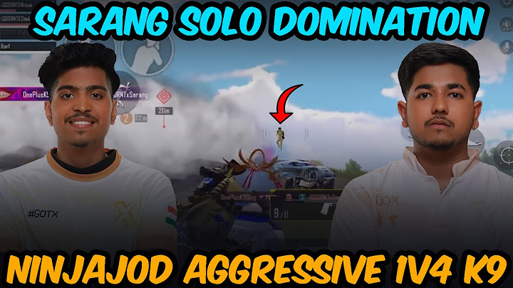 RNTX NinjaJOD 1v4 K9 & Sarang SOLO Domination 8 Kills🥵 | Team Xspark