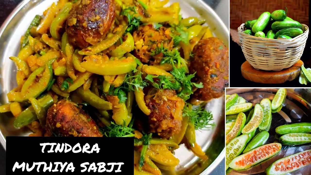 Khatti Meethi Tindora Sabzi Recipe - Gujarati Tindora Nu Shaak