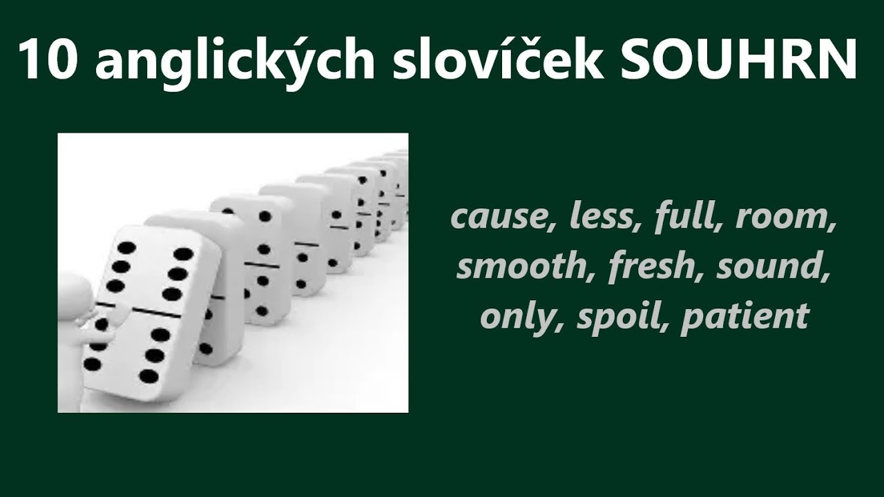 10 anglických slovíček - souhrn