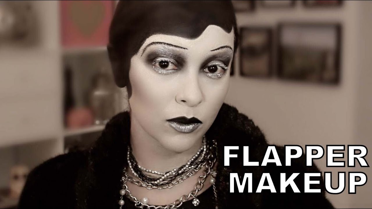 Spooky Flapper Makeup Halloween Tutorial TrinaDuhra YouTube