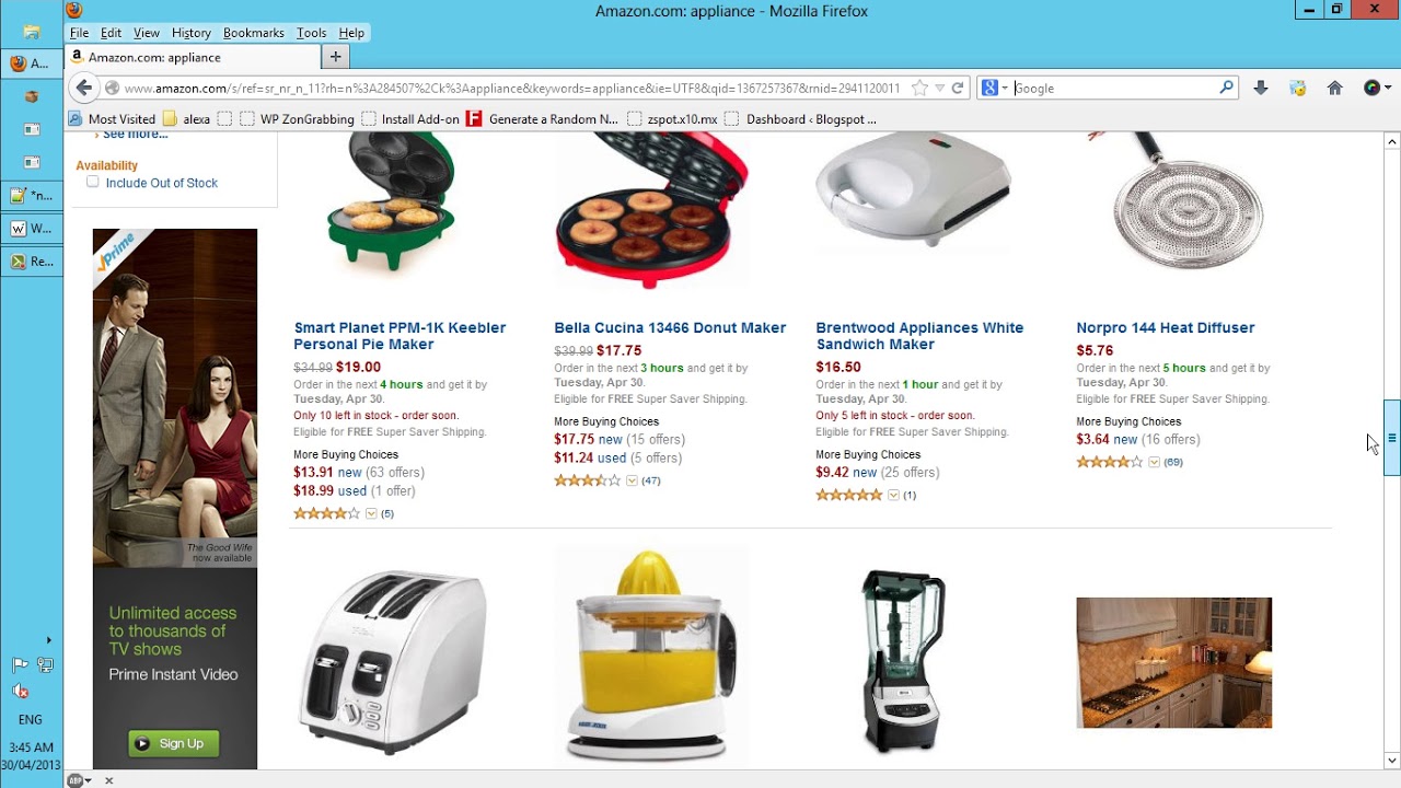 Salah satu cara Scrap Kode ASIN Amazon