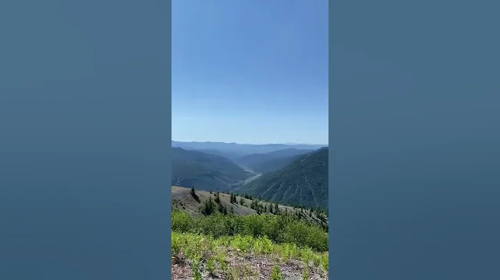 Three volcanoes from one spot