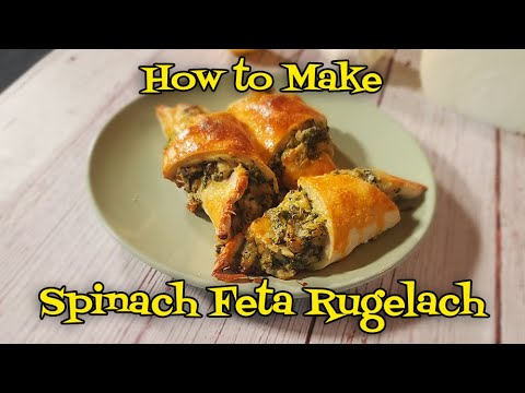 Come Spinaci Feta Rugelach da zero
