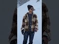 Enjoying in snow in manali