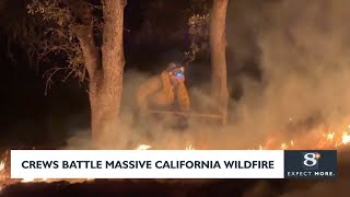 Crews Battle Massive California Wildfire