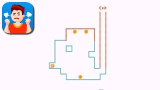 Easy Game Level 116 Reach the exit after collecting all the coins. Swipe to move. screenshot 5