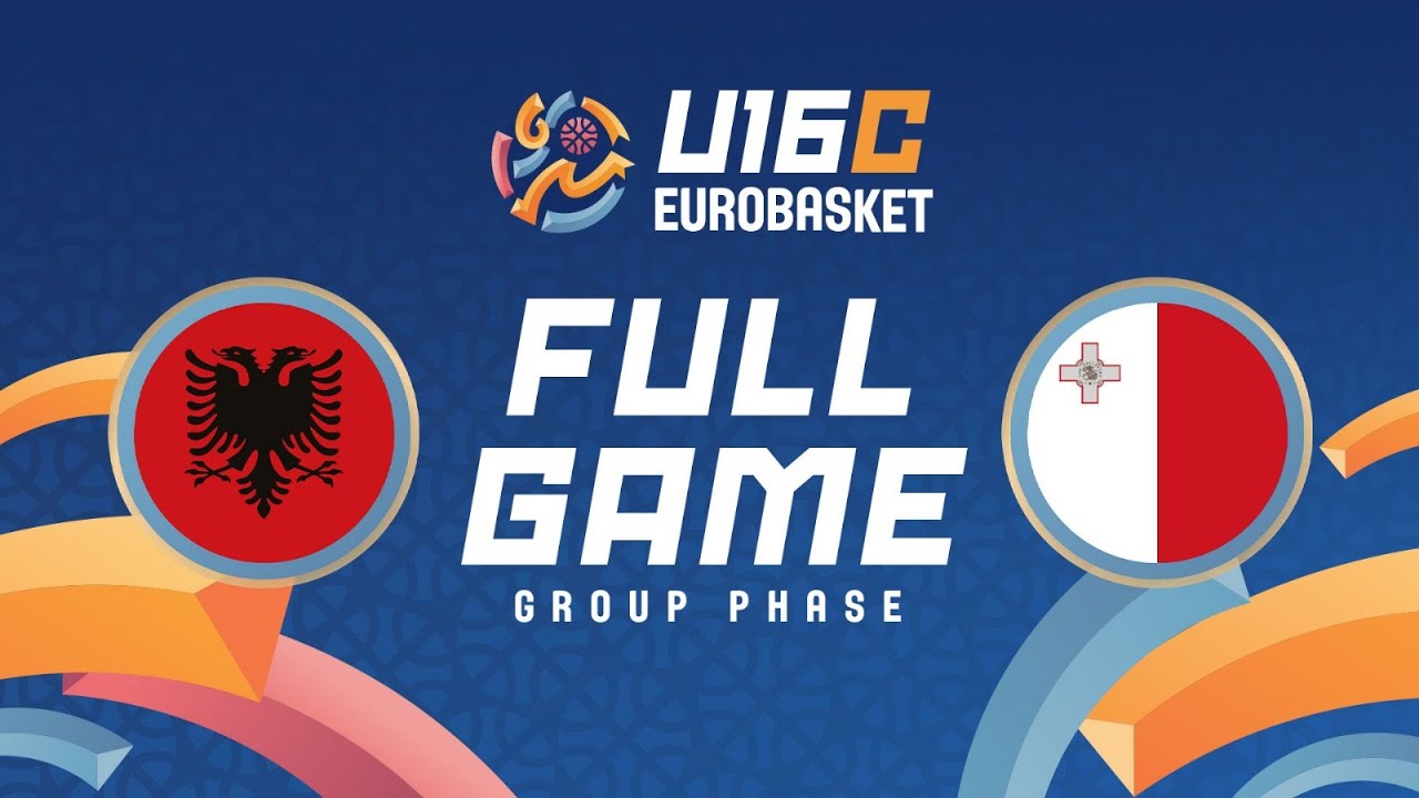 Group Phase | Albania v Malta | Full Basketball Game | FIBA U16 EuroBasket 2025 Division C