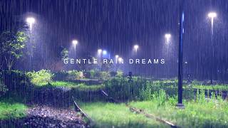 Rain Falling on Forgotten Rails at Night — Healing Rain Sounds for Sleep & Meditation screenshot 1