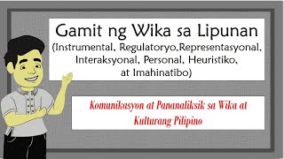 Gamit ng Wika sa Lipunan | MAK Halliday Gamit ng Wika sa Lipunan | MAK Halliday