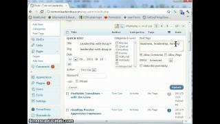 Adding Tags to a WP Post
