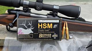 HSM Trophy Gold 243 87gr Berger VLD Ballistic Gel Test W/ Winchester Model 70 Carbine