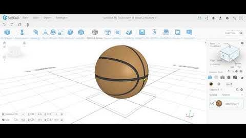 How to design a basketball using an artistic approach in SelfCAD