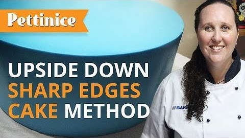 Upside down sharp edges cake method