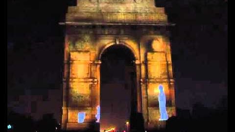 3D Projection on India Gate by Studio Trika