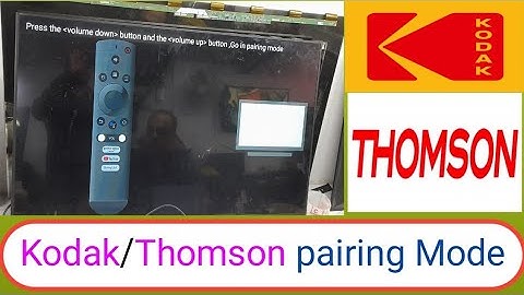 Kodak/Thomson Led tv remote Pairing Problem #Thomson tv reset karne ke bad aisa aaye to kya kare