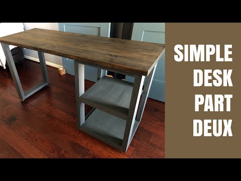 2x4 DIY desk, part 2 | Watch me build an easy desk made from 2x4s | DIY 2x4 Computer desk