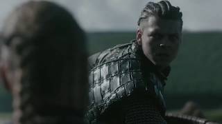 Vikings S05 E08 King Harald, Ivar And Hvitserk Retreat From Battle