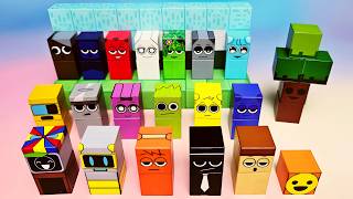New Sprunki toy Minecraft Magnetic unboxing Build Cubes Sprunki phase 1Full Satisfying ASMR/MiniToys