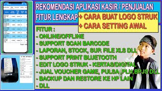 Aplikasi Kasir Lengkap Di Hp/Android, Cara Setting + Logo Struk, Support Print Bluetooth screenshot 5