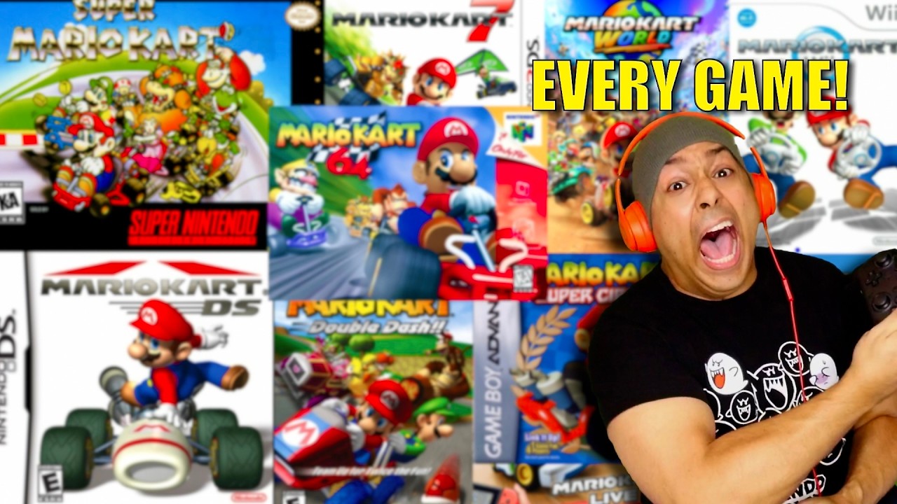 I PLAYED EVERY MARIO KART GAME EVER RELEASED FROM 1992 TO NOW!!