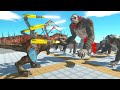 T-rex Cyborg Fighting The Every Army - New Update Animal Revolt Battle Simulator