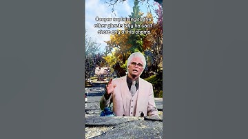 Cooper explaining to the other ghouls why he can